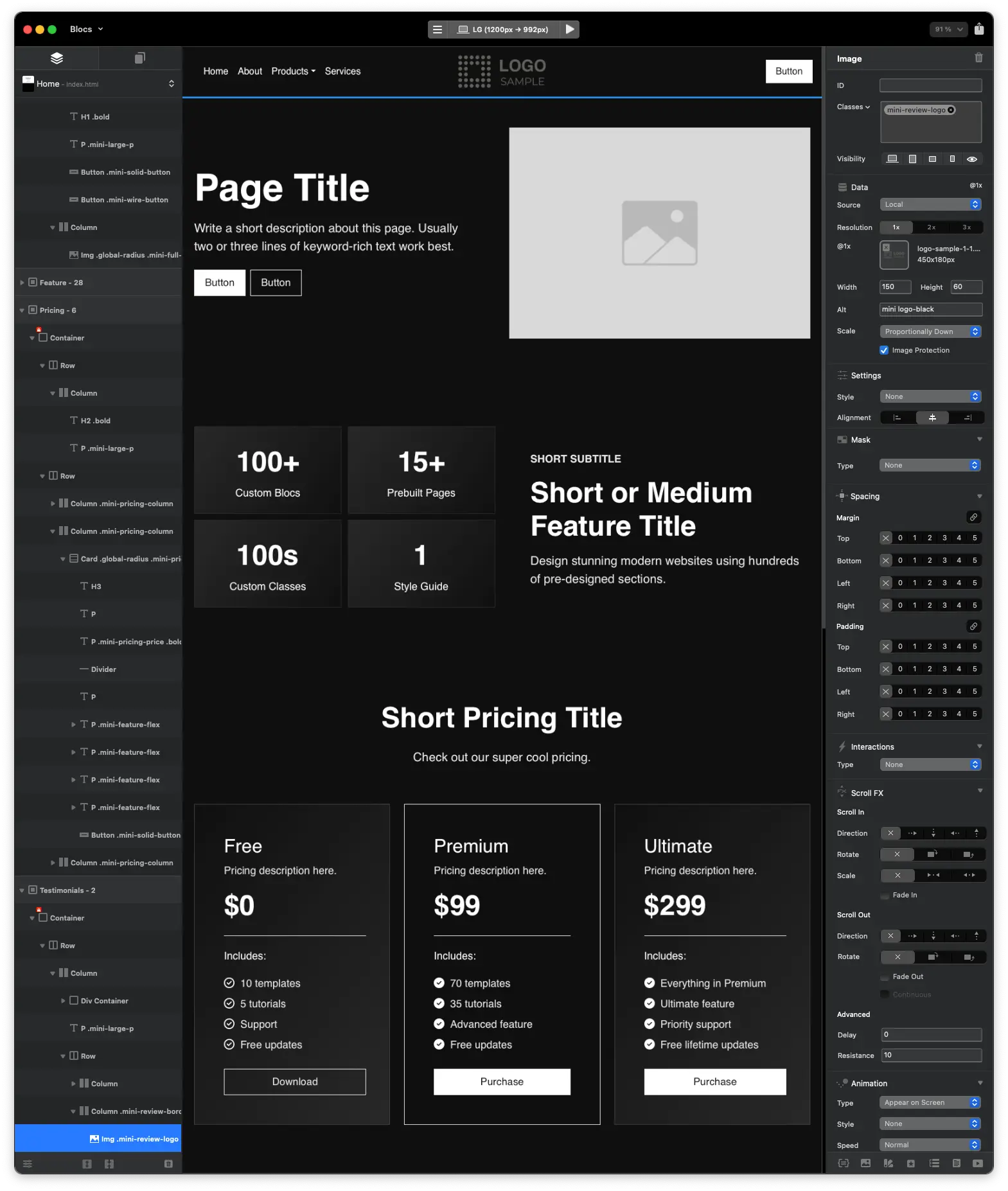 Blocs Library Workflow