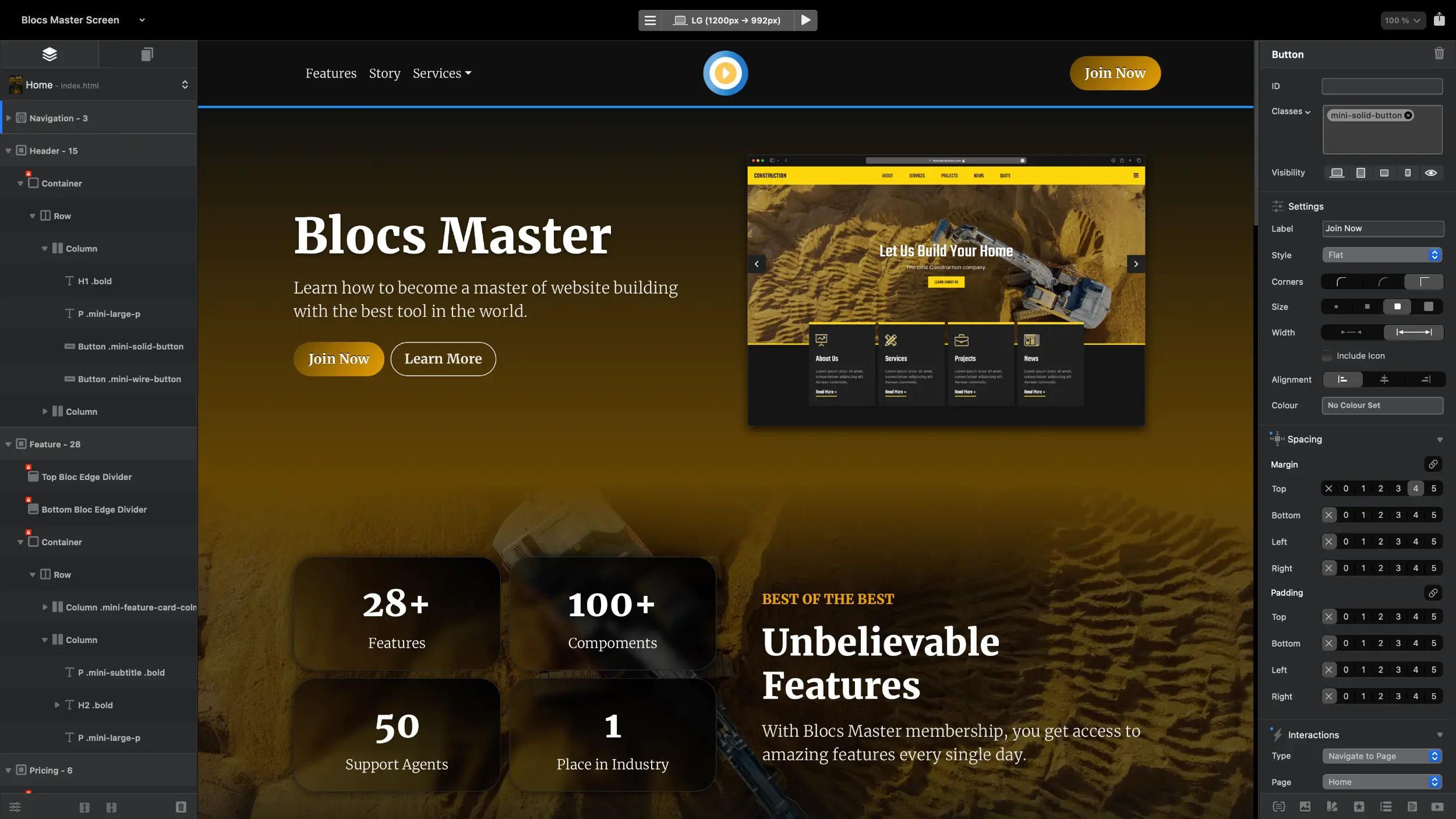 blocs 6 main screen