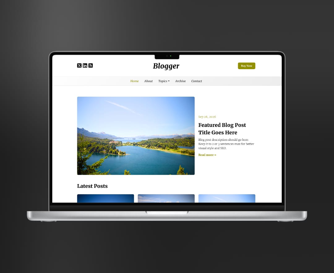 blogger template for blocs